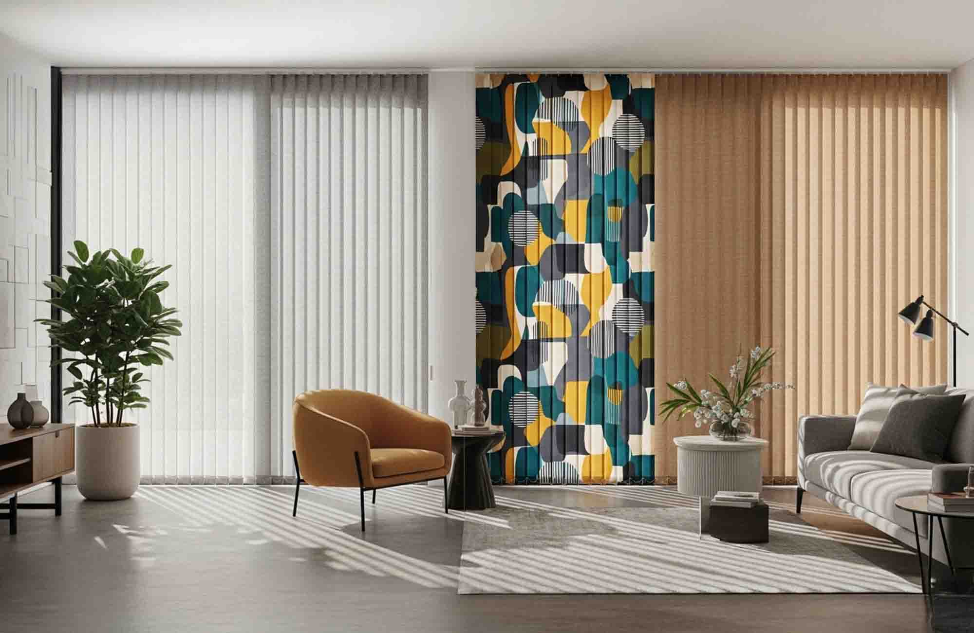 living room vertical blinds