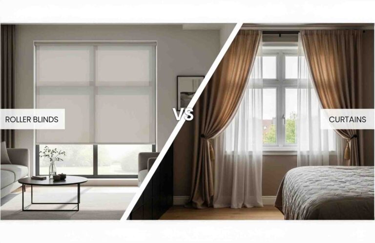 Roller Blinds vs Curtains