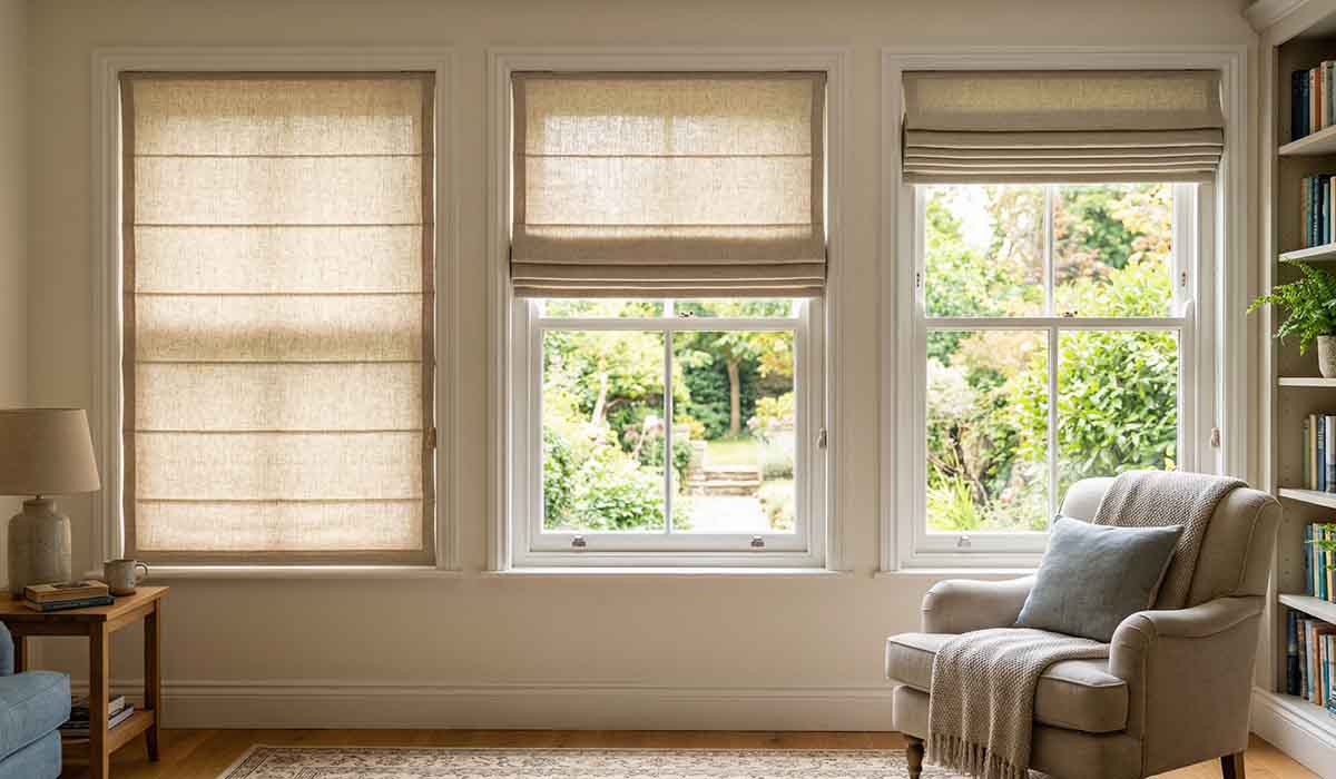 Roman Shade vs Roller Blind