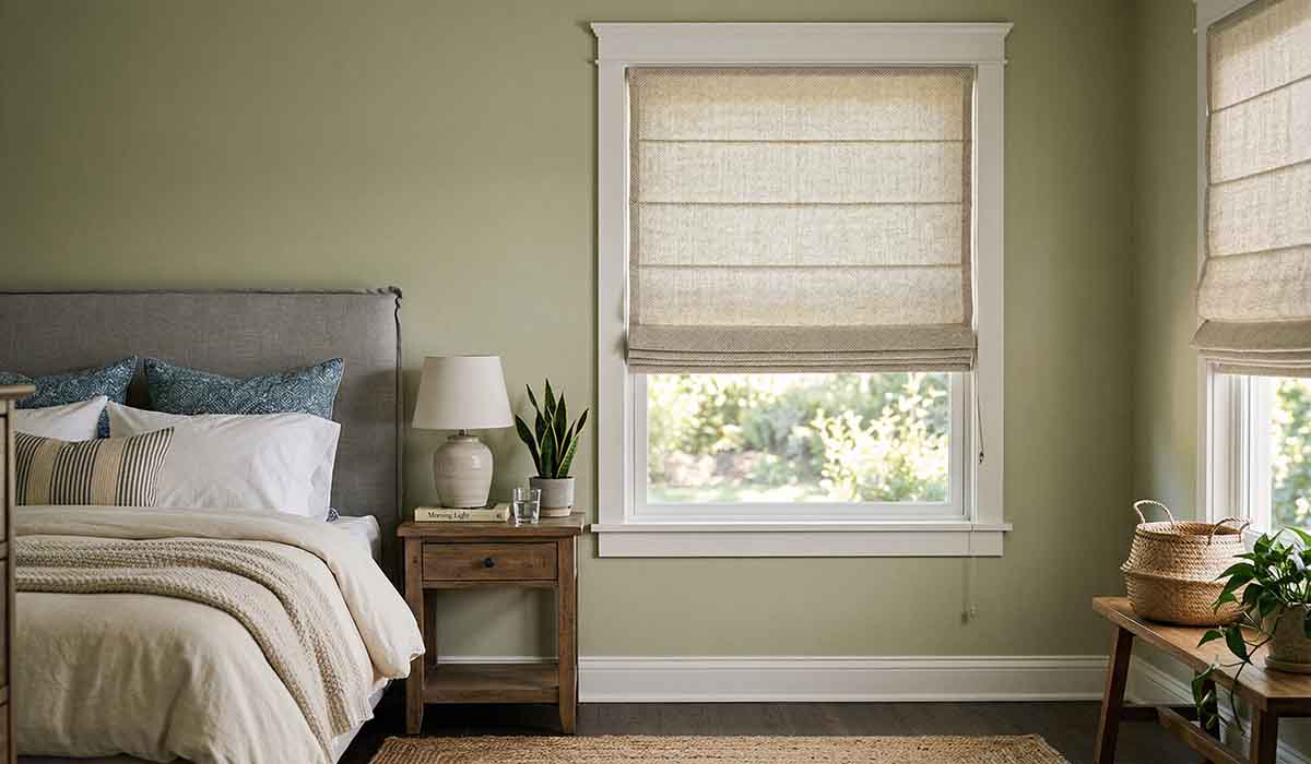 Roman Shade vs Roller Blind