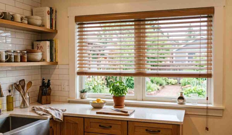 Roller Blind Kayu