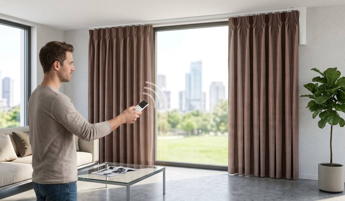 motorized curtain system