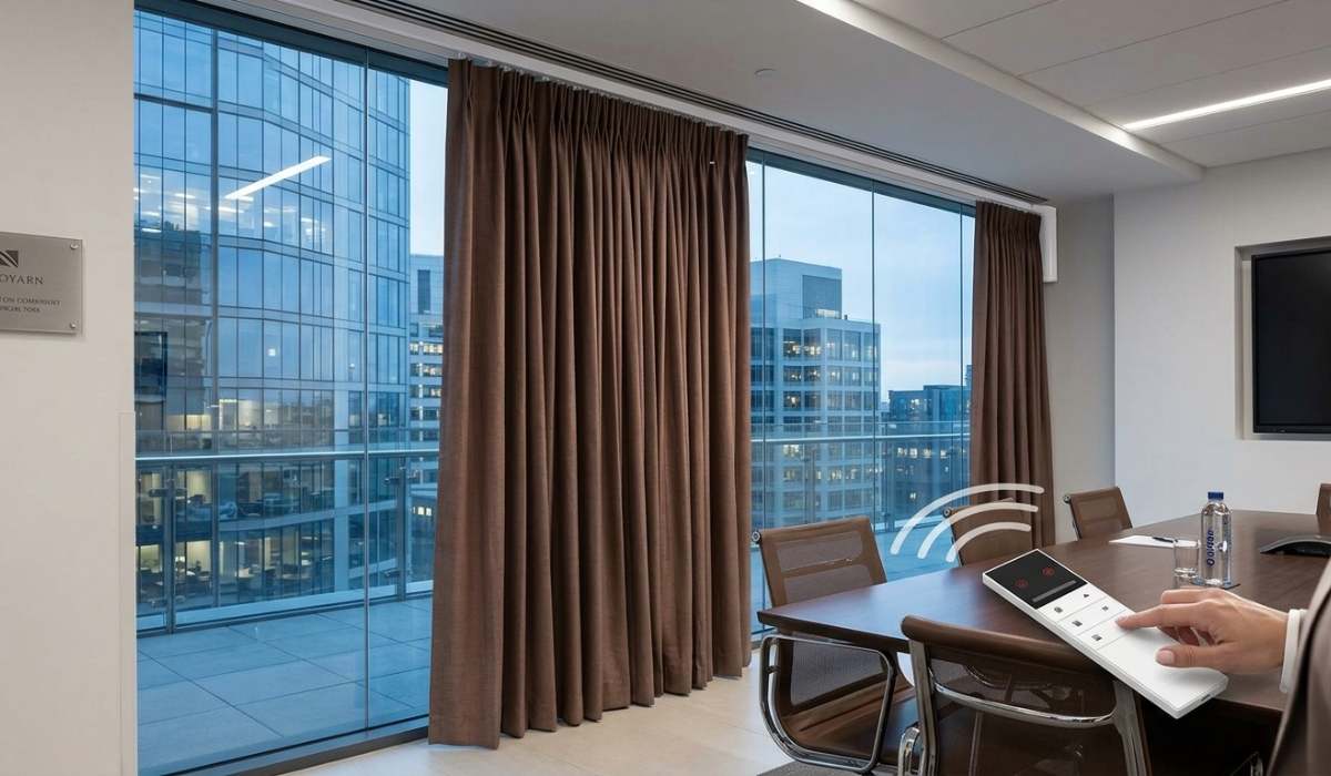 motorized curtain system