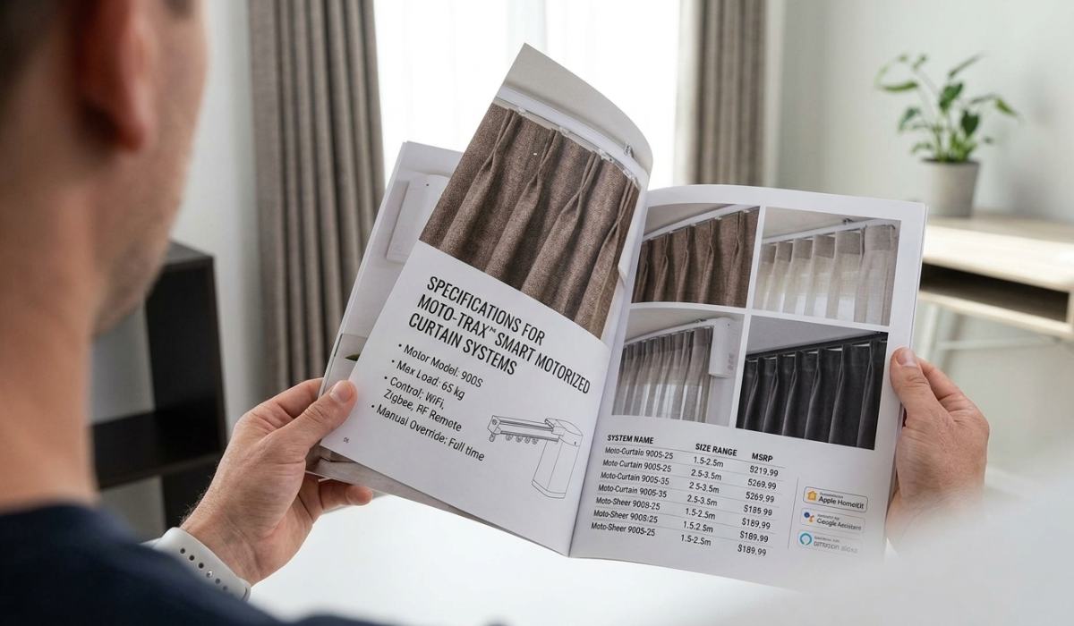 motorized curtain system