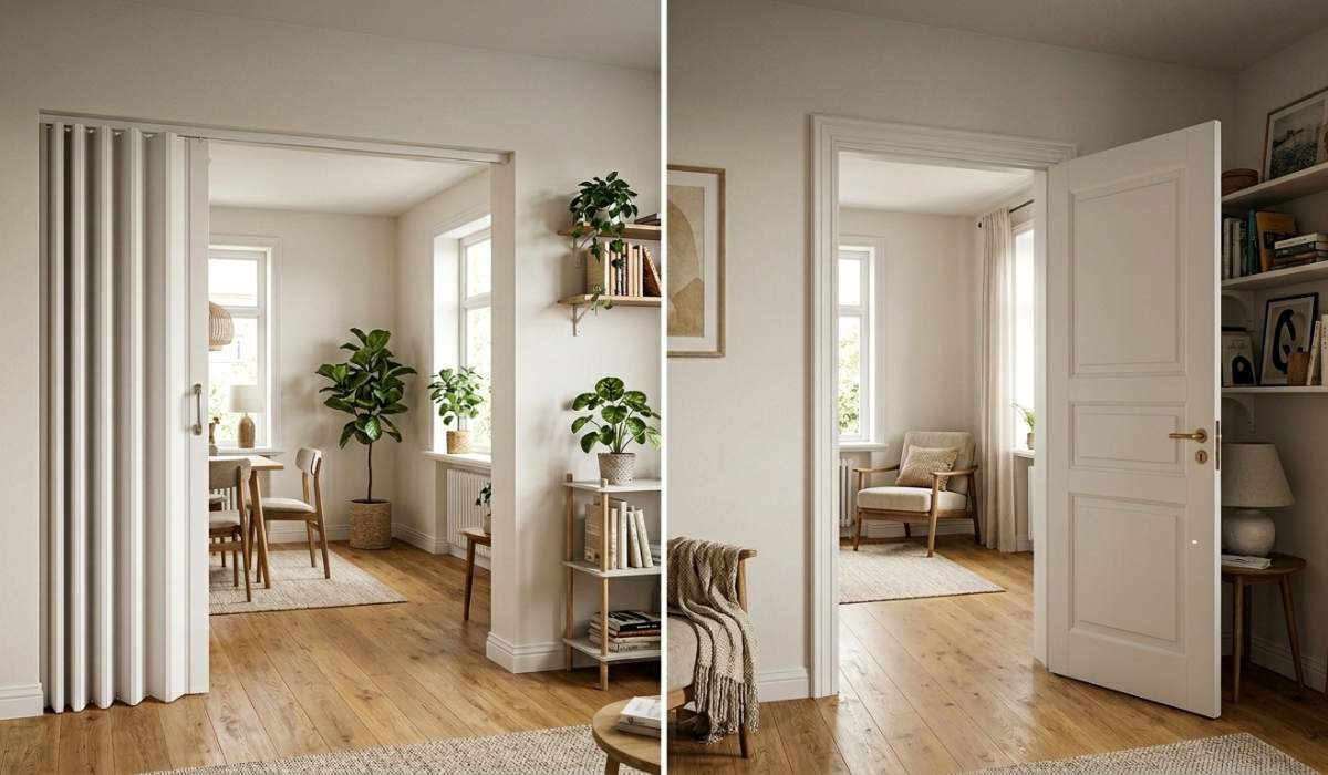 pvc folding door