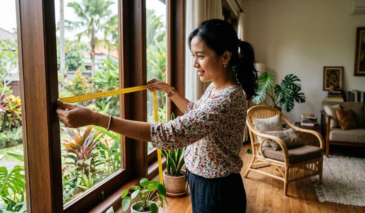 cara mengukur jendela untuk blind 