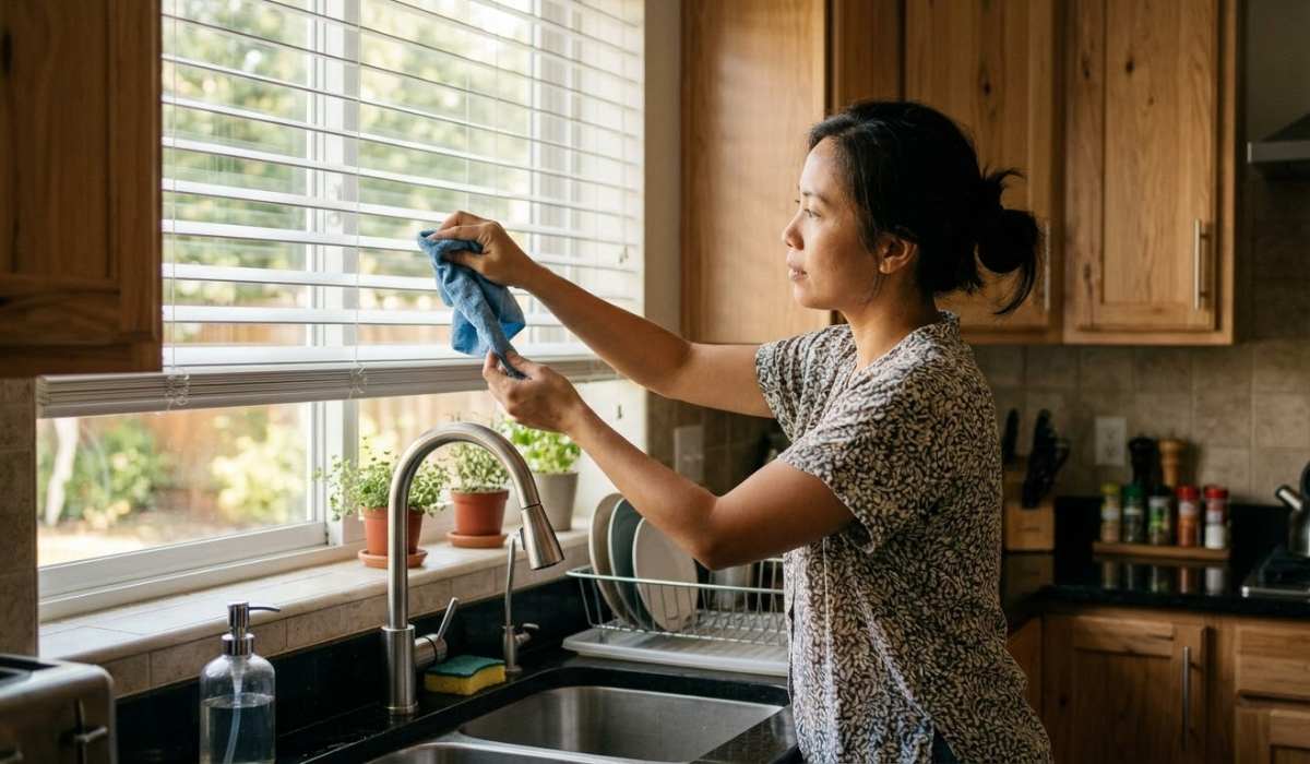 horizontal blind dapur