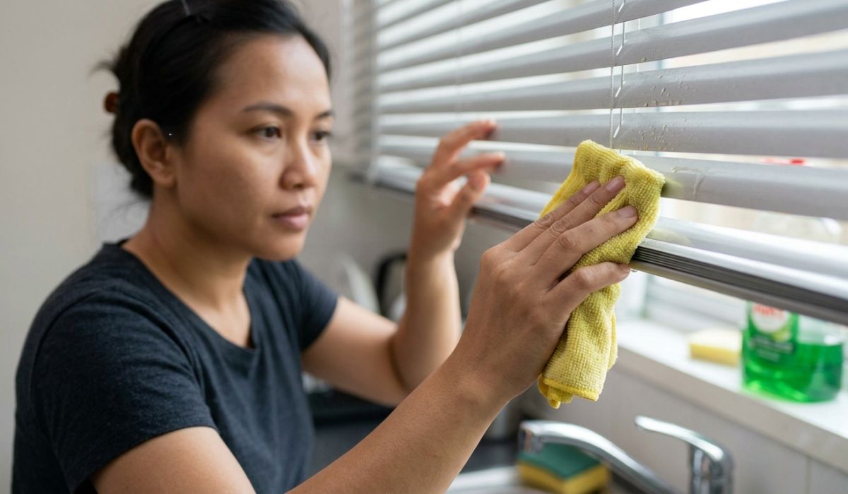 horizontal blind dapur