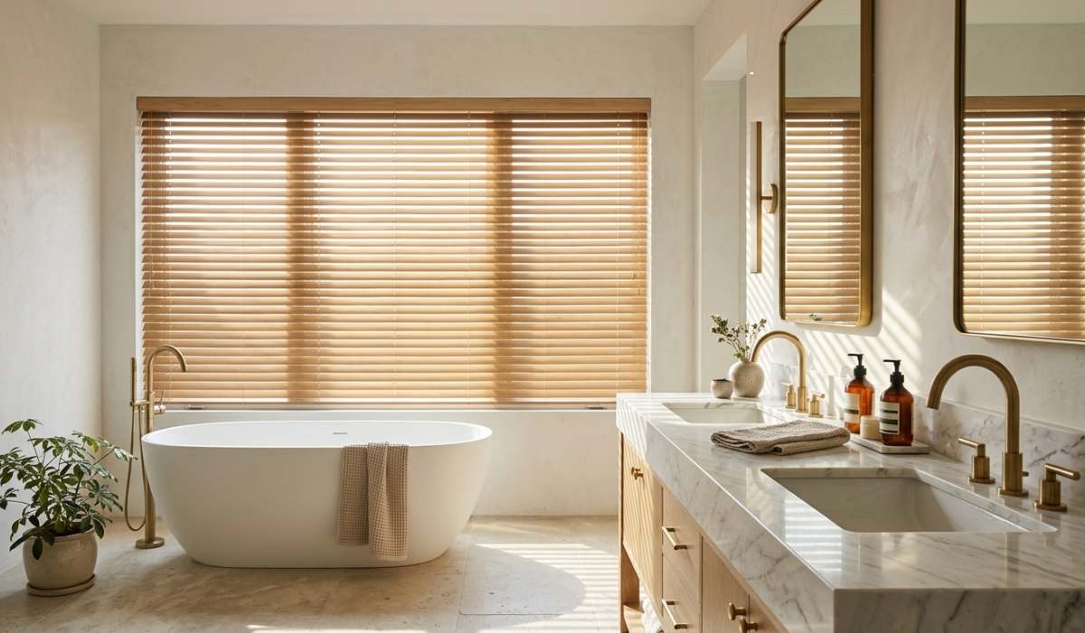 horizontal blind kamar mandi