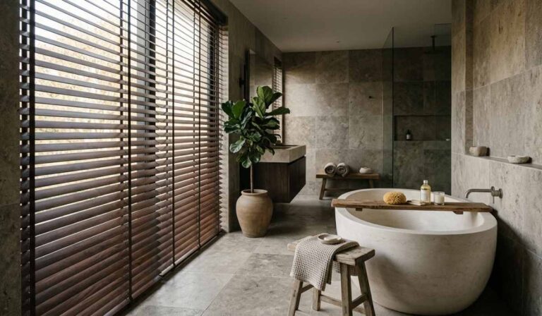 horizontal blind kamar mandi